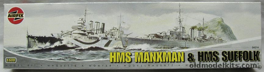 Airfix 1/600 HMS Manxman & HMS Suffolk, 04214 plastic model kit